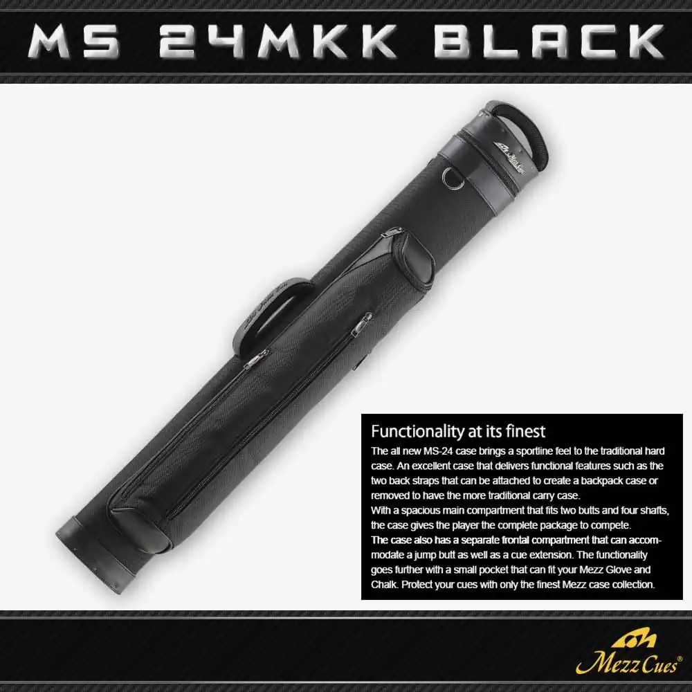 CUE CASE MEZZ MS-24MKK BLACK| Mezz cue case | Mezz